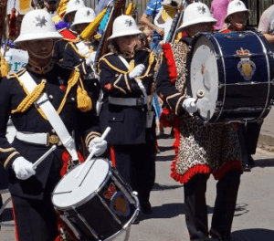 Marching band at Hartley Wintney Festival